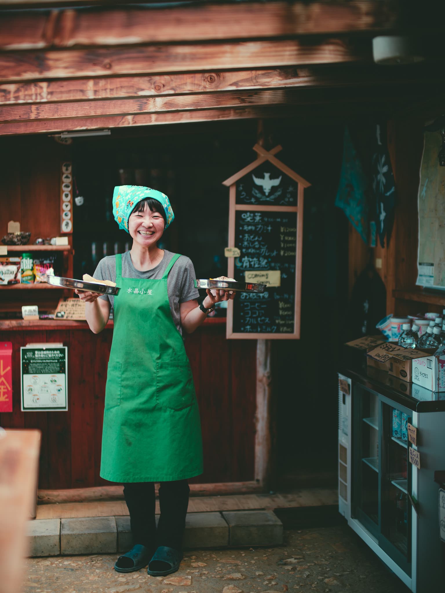 水晶小屋の食事