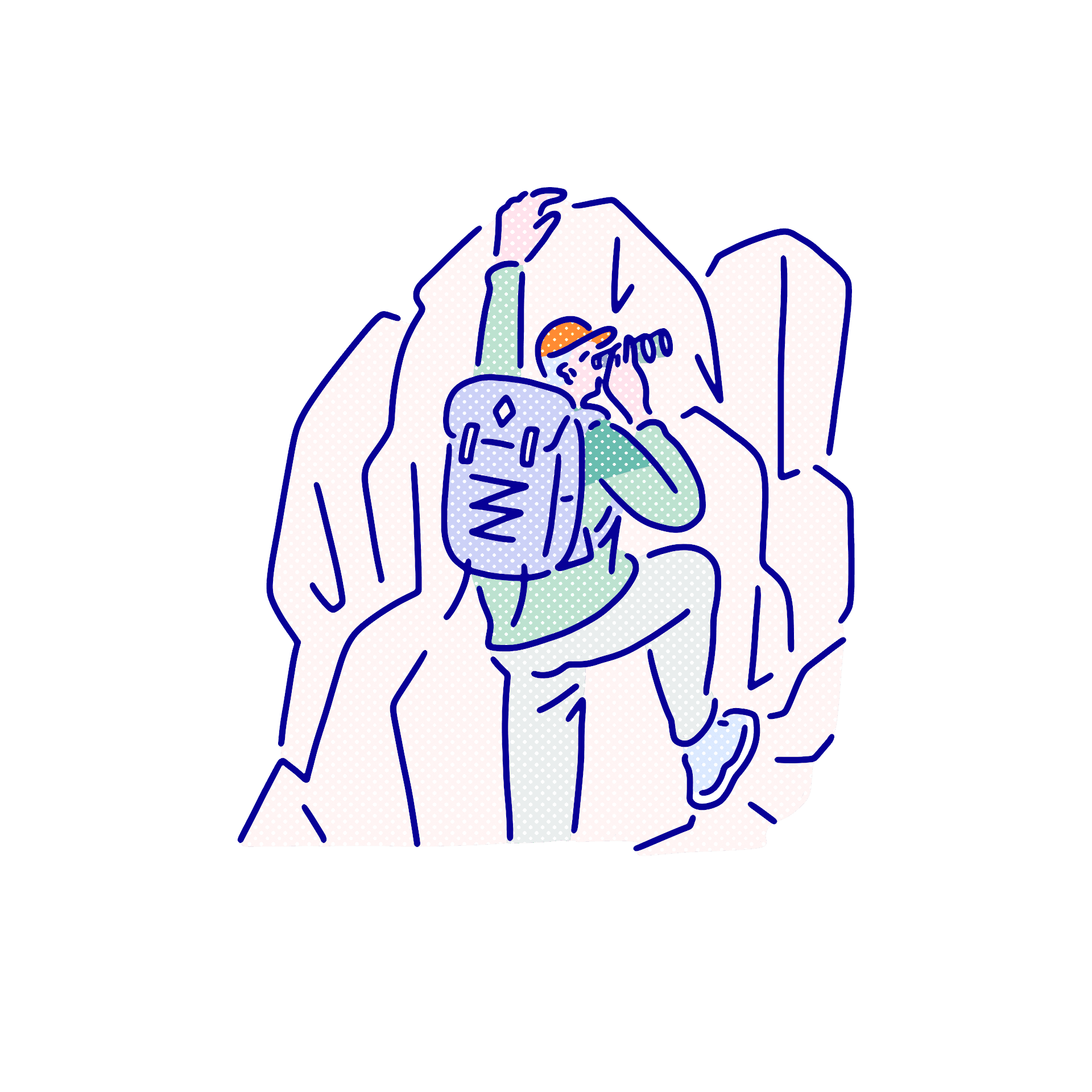 ⑥ 噴湯丘周辺等に 人の痕跡を残さない